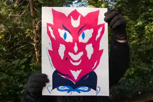 Le Diable - masque à découper